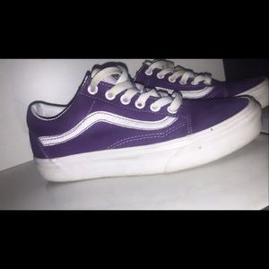 Dark purple vans 🤍